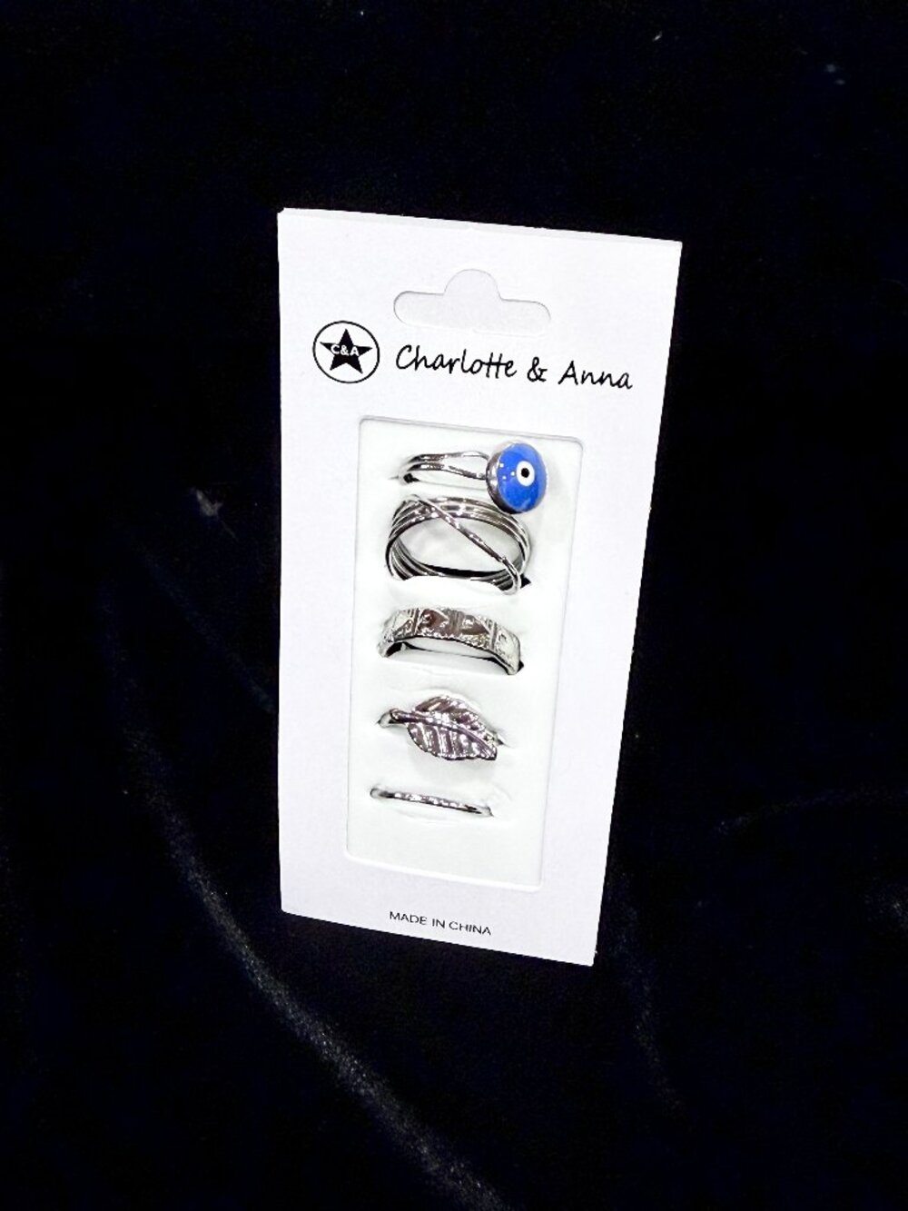NWT 5-Pack Silver Fashion Rings